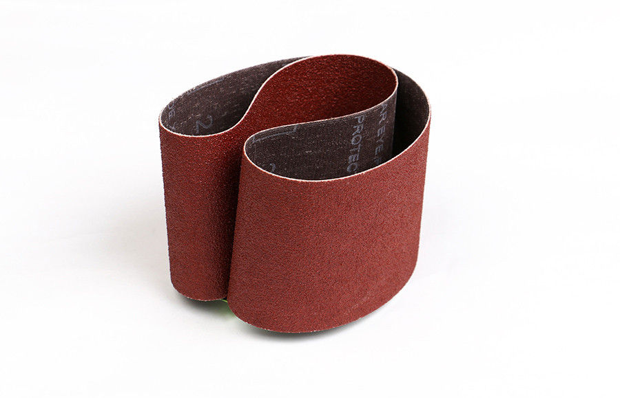 Aluminum Oxide 75mm x 457mm Sanding Belts With Full Resin , Close Coated