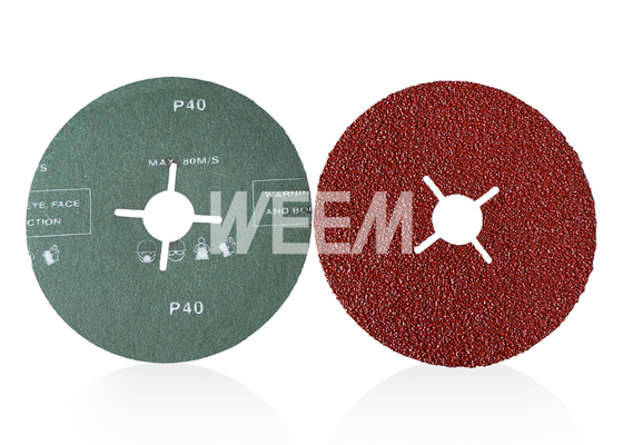 Heavy Fiber Coated Abrasives Disc , Aluminum Oxide Grinding Wheel
